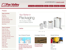 Tablet Screenshot of foxvalleycontainers.com